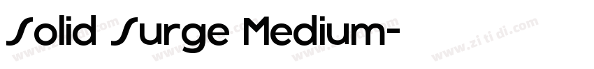 Solid Surge Medium字体转换